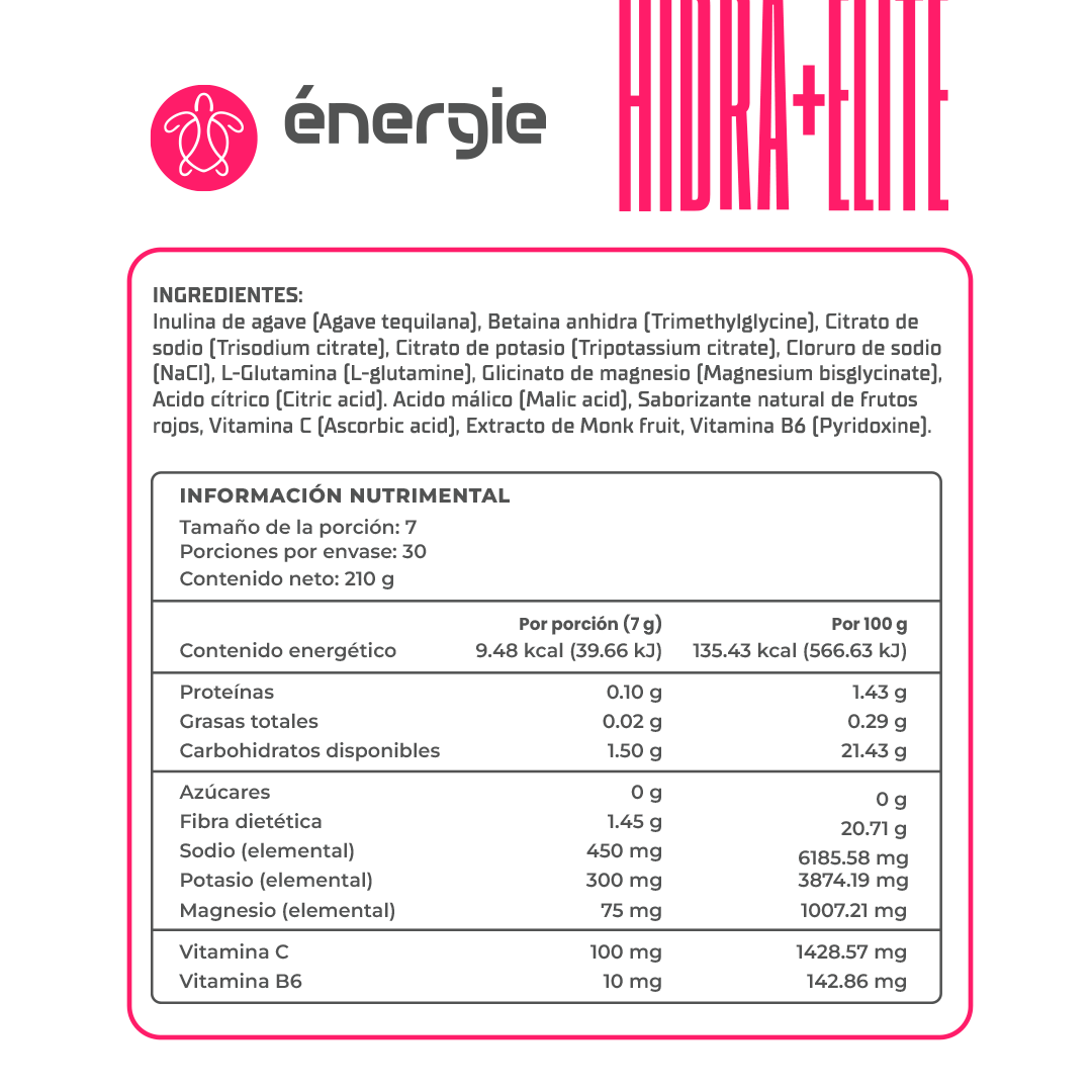 HIDRA+ ELITE – Hidratación y Recuperación Sabor Frutos Rojos